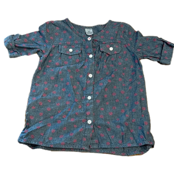 Carter's Other - Carter’s 4 t button down top good condition